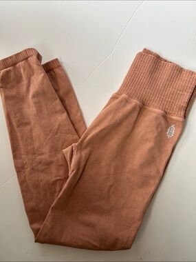 Free people Woman’s Rib-Waist Leggings - Rust